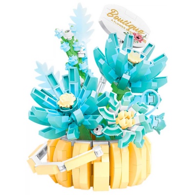 Конструктор Blockformers Корзина с астрами 562 детали 1toy Т26526 1